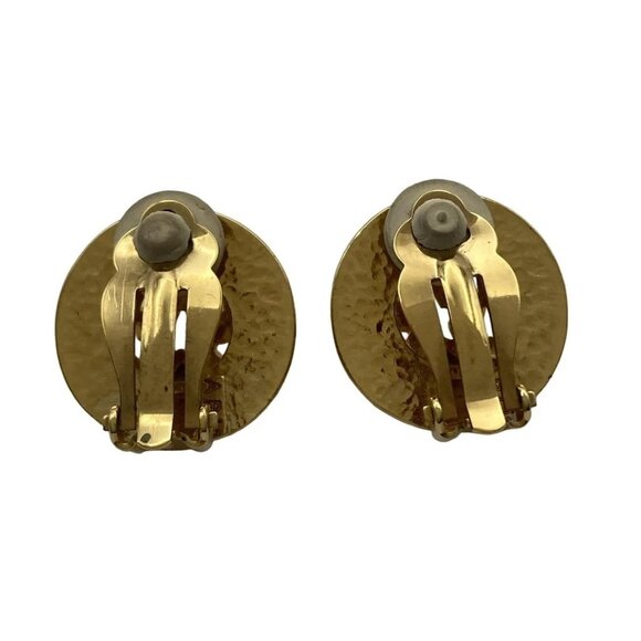 CELINE - Gold Hardware Clip On Earrings 266-070125 - Picture 2 of 3